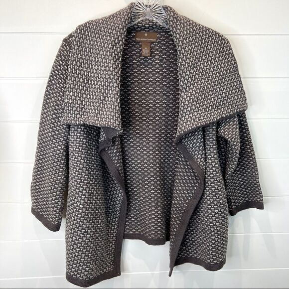 Fenn Wright Manson cowl neck cardigan gray Medium - Picture 1 of 5
